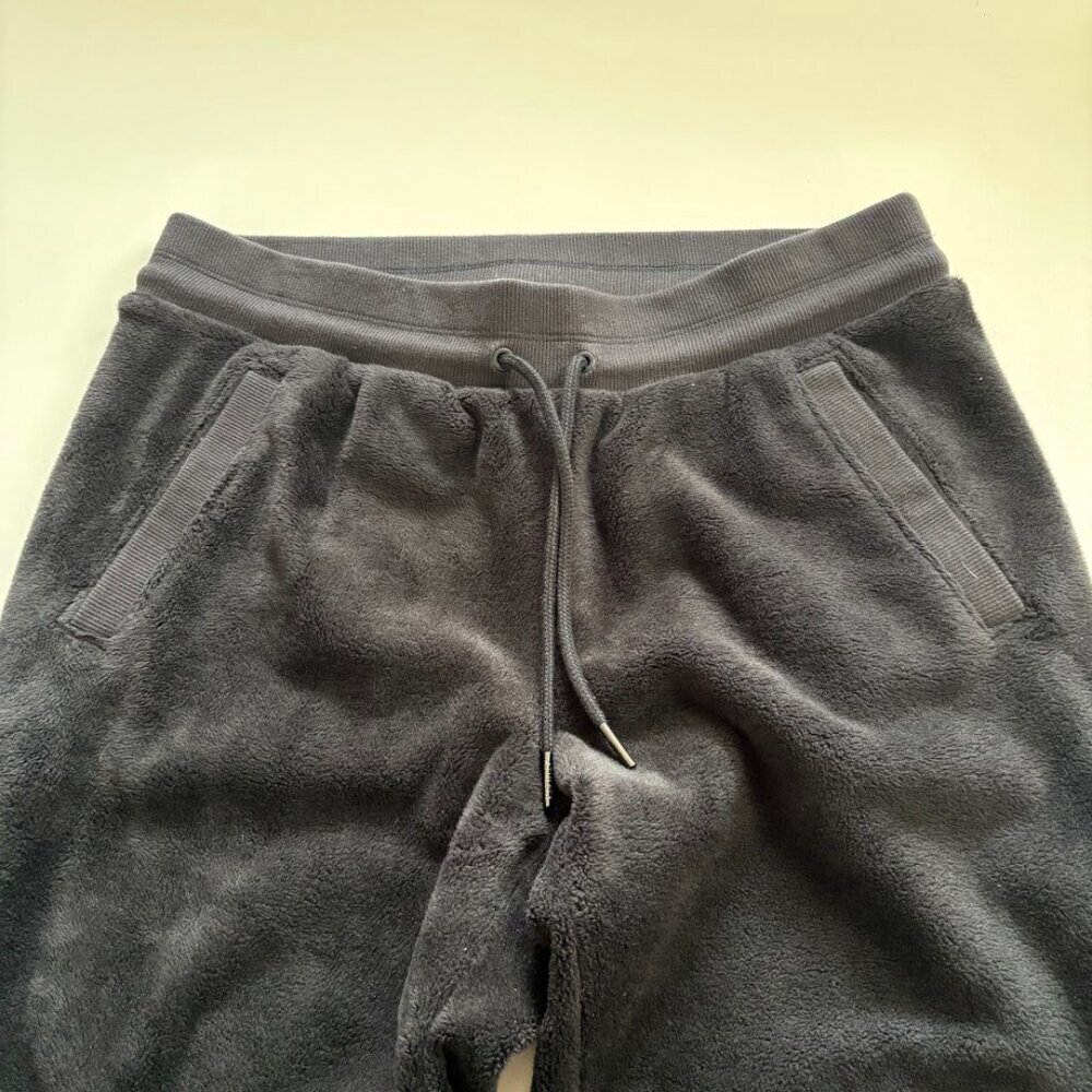 Athleta Double Cozy Karma Recover Pant Jogger Fleece Black Cozy Gym Active Mediu - Picture 5 of 14